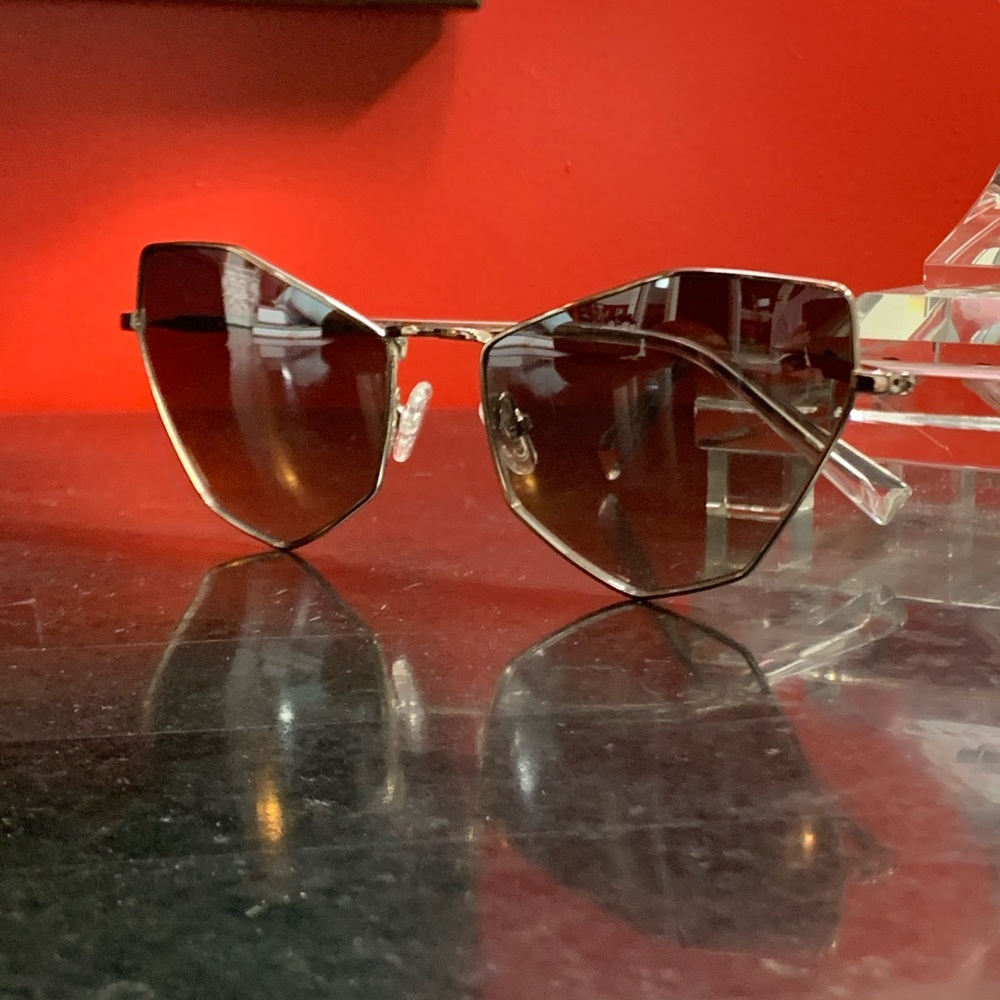 KENDALL + KYLIE Metal Cat-Eye Sunglasses BRAND NEW! Jenner $160 RETAIL - Picture 12 of 16